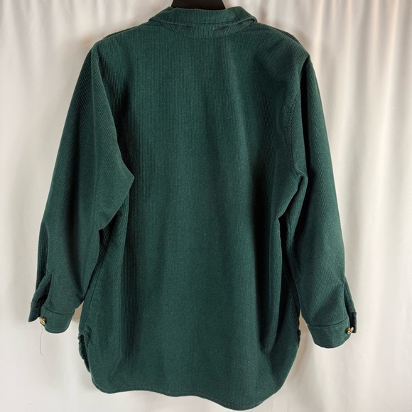 Vintage Gepetto Chic Green Zip-Up Jacket with Gold Accents Retro 90’s Size: L - Picture 10 of 12